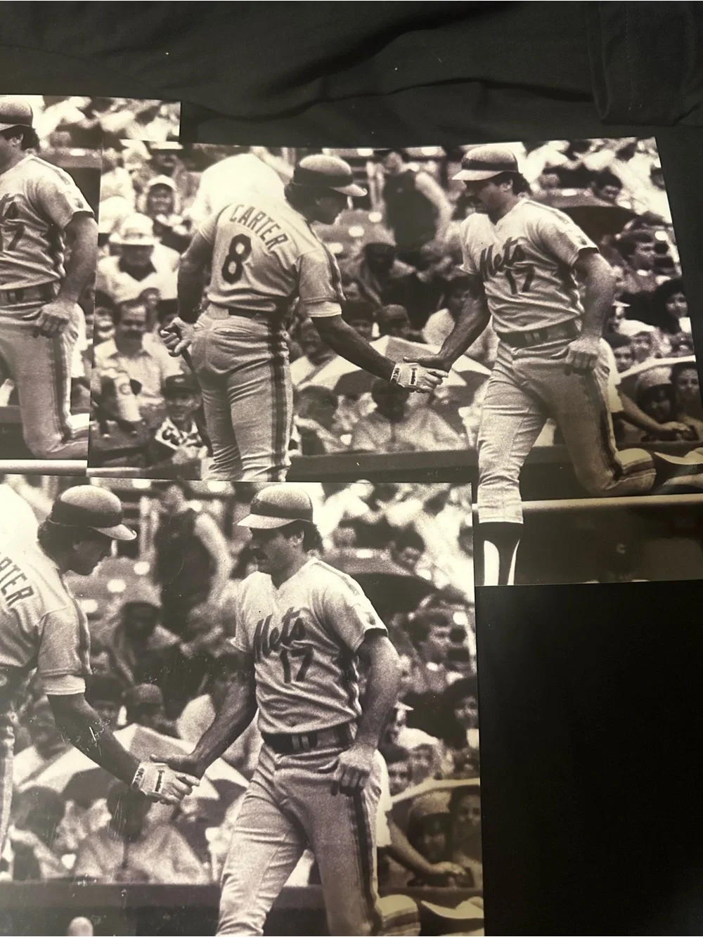 Keith Hernandez & Gary Carter 8x10 Black & White Vintage Baseball photos